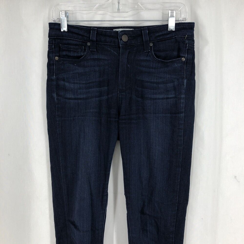 Paige Hoxton Ultra Skinny Denim Dark Wash Blue Jeans 27 (29x29.5) Made in USA